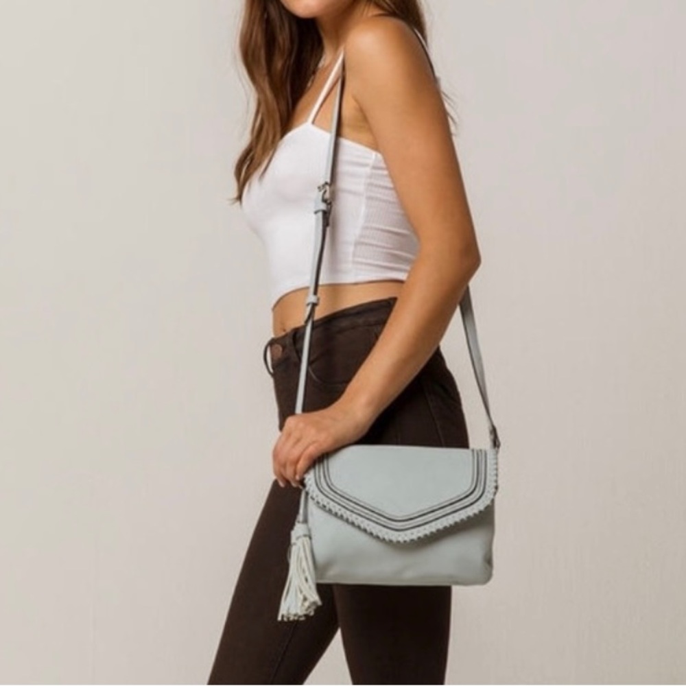 Free People Violet Ray Tessa Traupunto Faux Leather Crossbody Bag